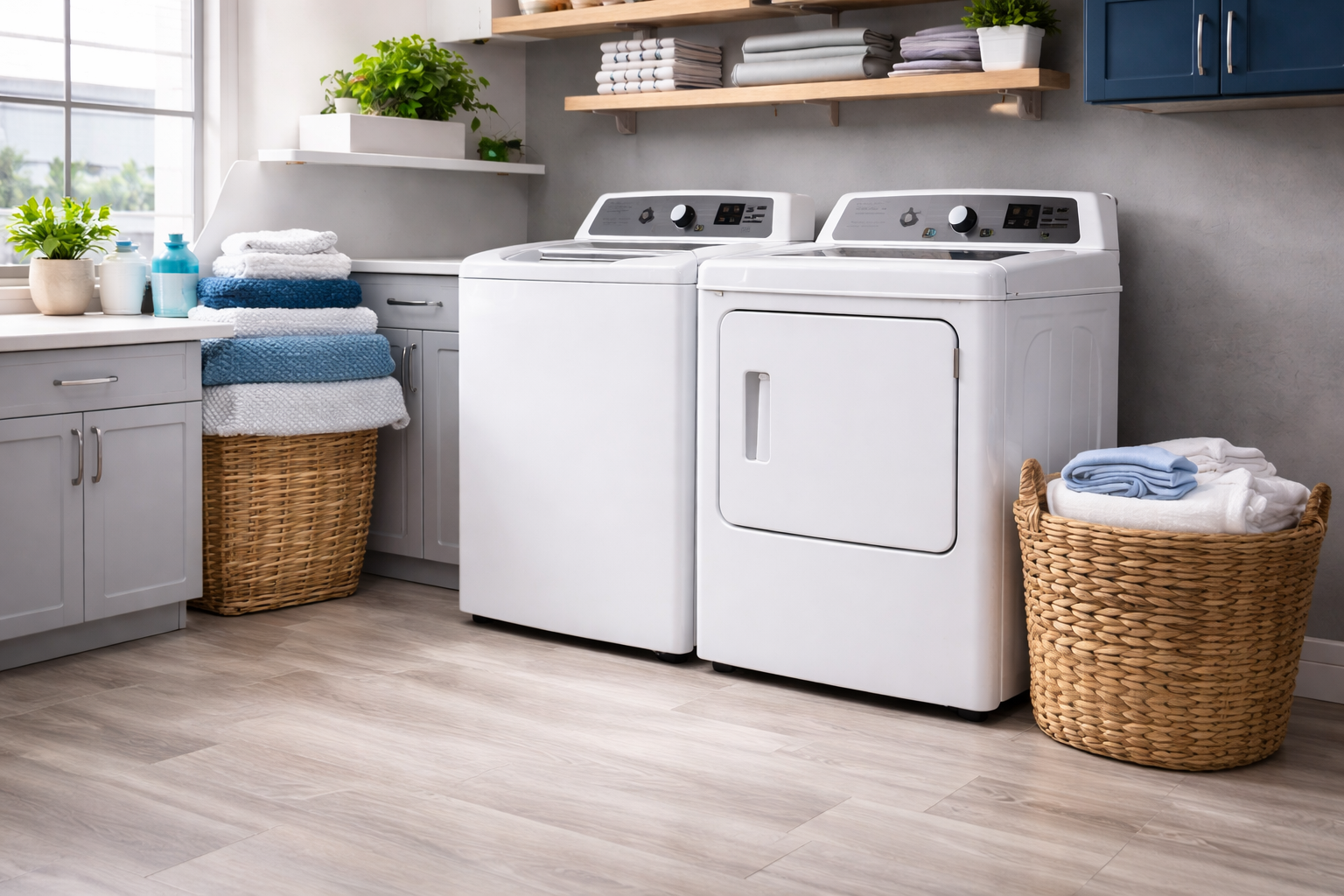 White washer and dryer set for rent in Hampton Roads, Virginia Beach, Norfolk, and Chesapeake
